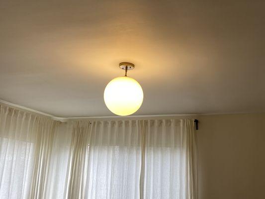 Globe ceiling light