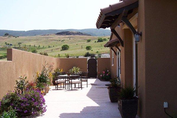 Masonry Wall and Paver Patio.