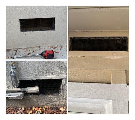 Crawlspace Vents Rodent Proofed