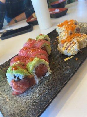 Dynamite roll and Hawaiian roll