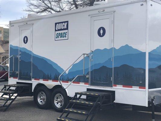 Monday, April 15, 2019: Quick Space executive restrooms rented for the First Nail Ceremony at the Bank Saloon in Carson City.