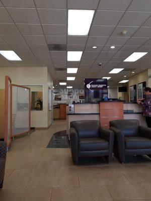 Inside view of credit union