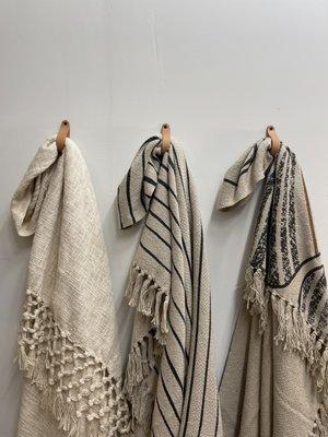 New blankets are always arriving at the shop to add some texture to your space.