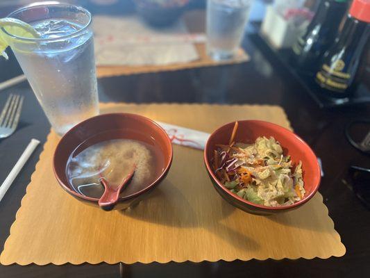 Miso soup / salad