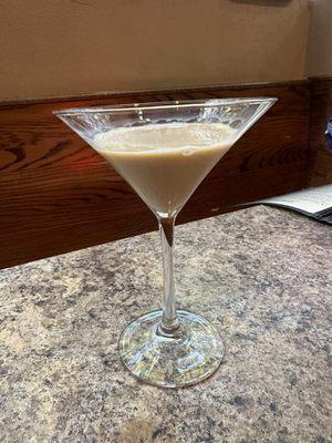 Expresso Martini ($10) plus a shot of buffalo cream ($2).  Drink came looking like someone took a drink of it.