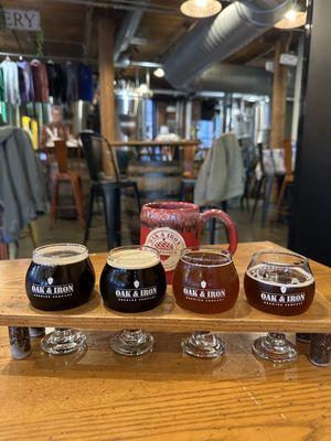 When you can't decide what kind of beer (because there's so many wonderful choices), get a flight!!