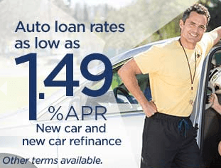 Take advantage of our great auto-loan rates!