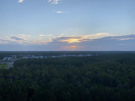 Sunrise out the ninth floor