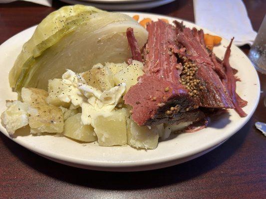 This was as good of boiled dinner as I've ever had. $16 was a great price. We eat here about twice a month.