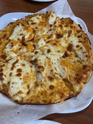 Pat's nine inch buffalo chicken pizza