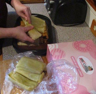 Elote tamales. almost like a dessert