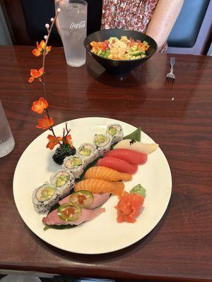 sushi dinner..Tastes and looks wonderful!