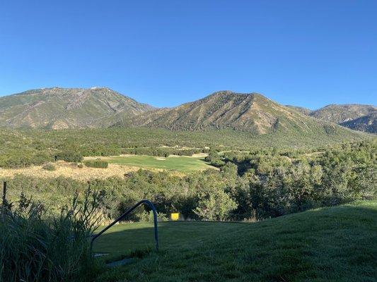 Tee box view off of hole number 13.