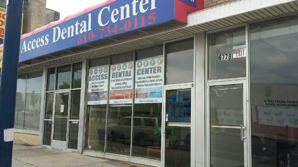 Access dental center 
6776 Market street 
Upper Darby,PA-19082