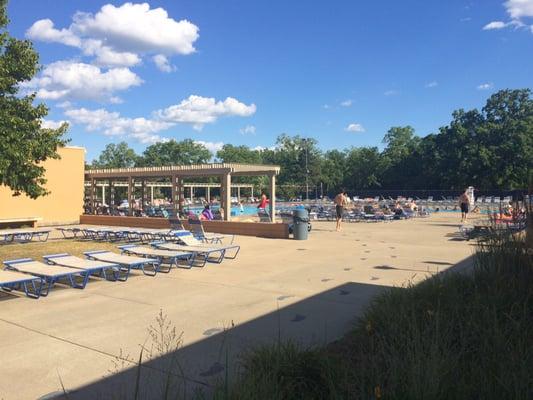 Great pool on a hot summer day.