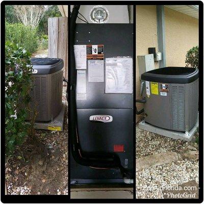 We install, repair, and maintain all brands of A/C units.