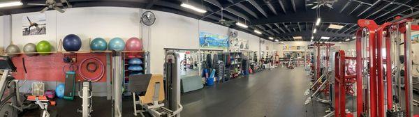 Wide shot of inside the Bodywise Gym