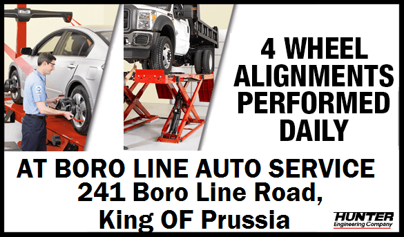 Four wheel alignments performed daily!