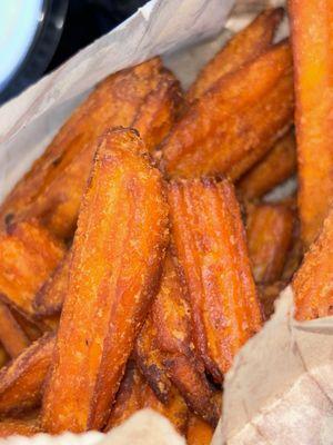 Sweet potato fries were soggy for some odd reason