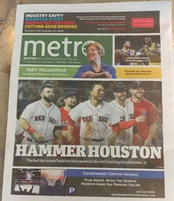 Boston's Metro newspaper