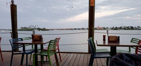 View from the restaurant area