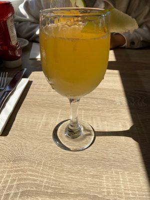 Apple cider mimosa