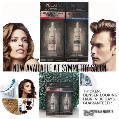 One of the best selling, FDA approved hair regrowth treatments for men and women is now available at Symmetry Salon! Get yours today!