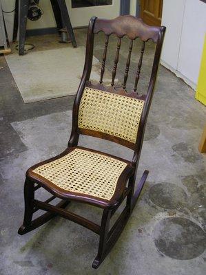 Chair Re-caned and refinished