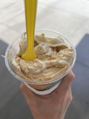 Peanut butter and banana concrete