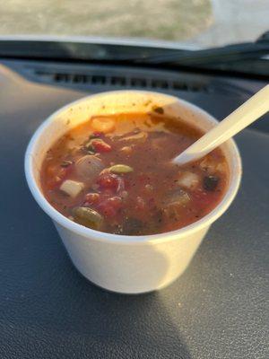 Vegetable minestrone soup