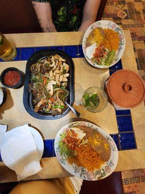 Fajita platter for 2