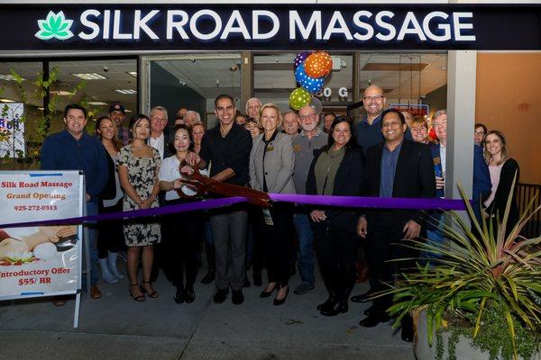 Silk Road Massage Ribbon Cutting