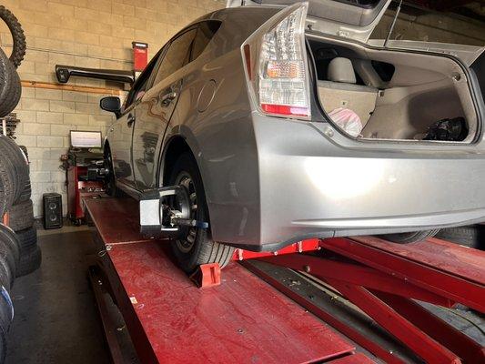 Toyota Prius wheel alignment