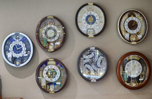 We have these amazing wall clocks! They play music and some even move!