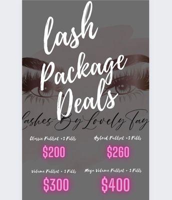 Lashes package deal