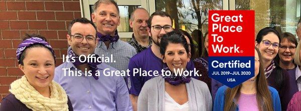 Frontier is now "Great Place to Work" Certified