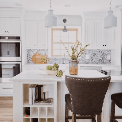 Completed Kitchen Remodel Sink Wall