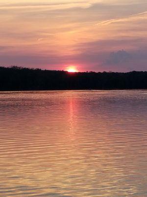 Sunset at Charles Mill Marina