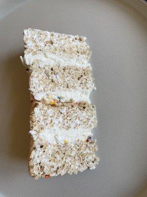 Rice crispy cake slice