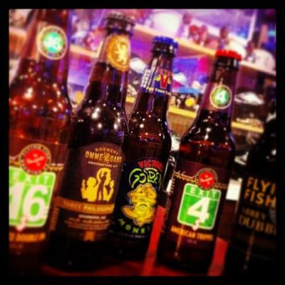 Like STRONG beers? We've got them... Exit 16, Exit 4, Exit 1, Golden Monkey and 3Philosophers.... strong beer.