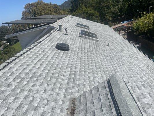 New roof installed needed maintenance but still in perfect conditions