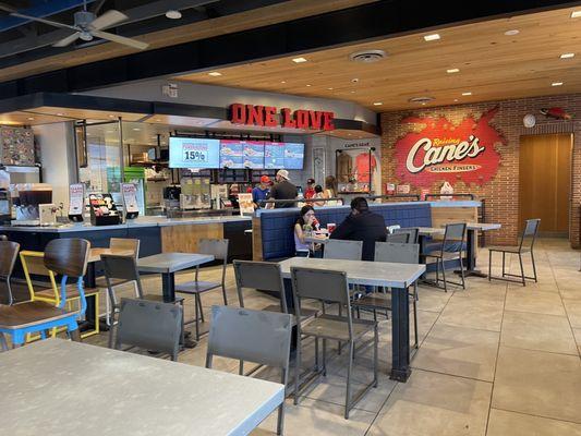 Dining area and counter