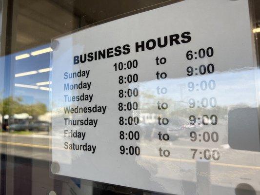 6/9/22 Business hours