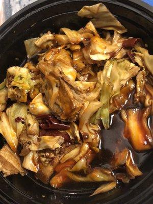 131. Dry Wok Cabbage w. Pork