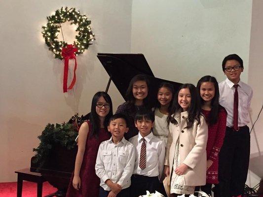 Christmas recital with students from my church