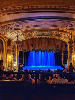 View from the balcony, row L