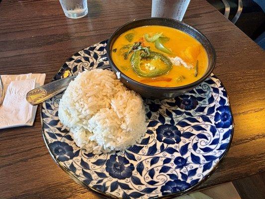 Pumpkin Curry with Rice