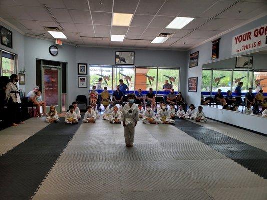 Beginner belt testing!