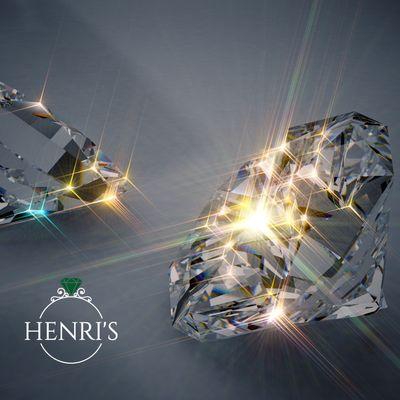 Henri's offers a large selection of natural diamonds and lab created diamonds.