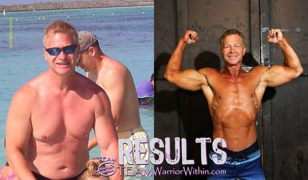 Jerry Frieshtat - Before And After photo. Weight Loss, Get In Shape Columbia MD Personal Trainers